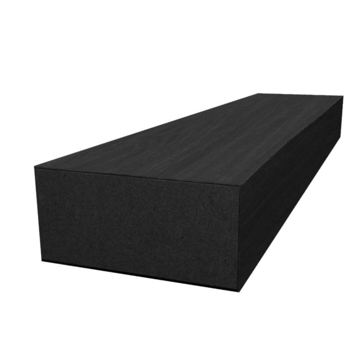 Avslutningslist för akustikpanel - AVSLUTNINGSLIST KLASSISK SVART EK 2780X31X20