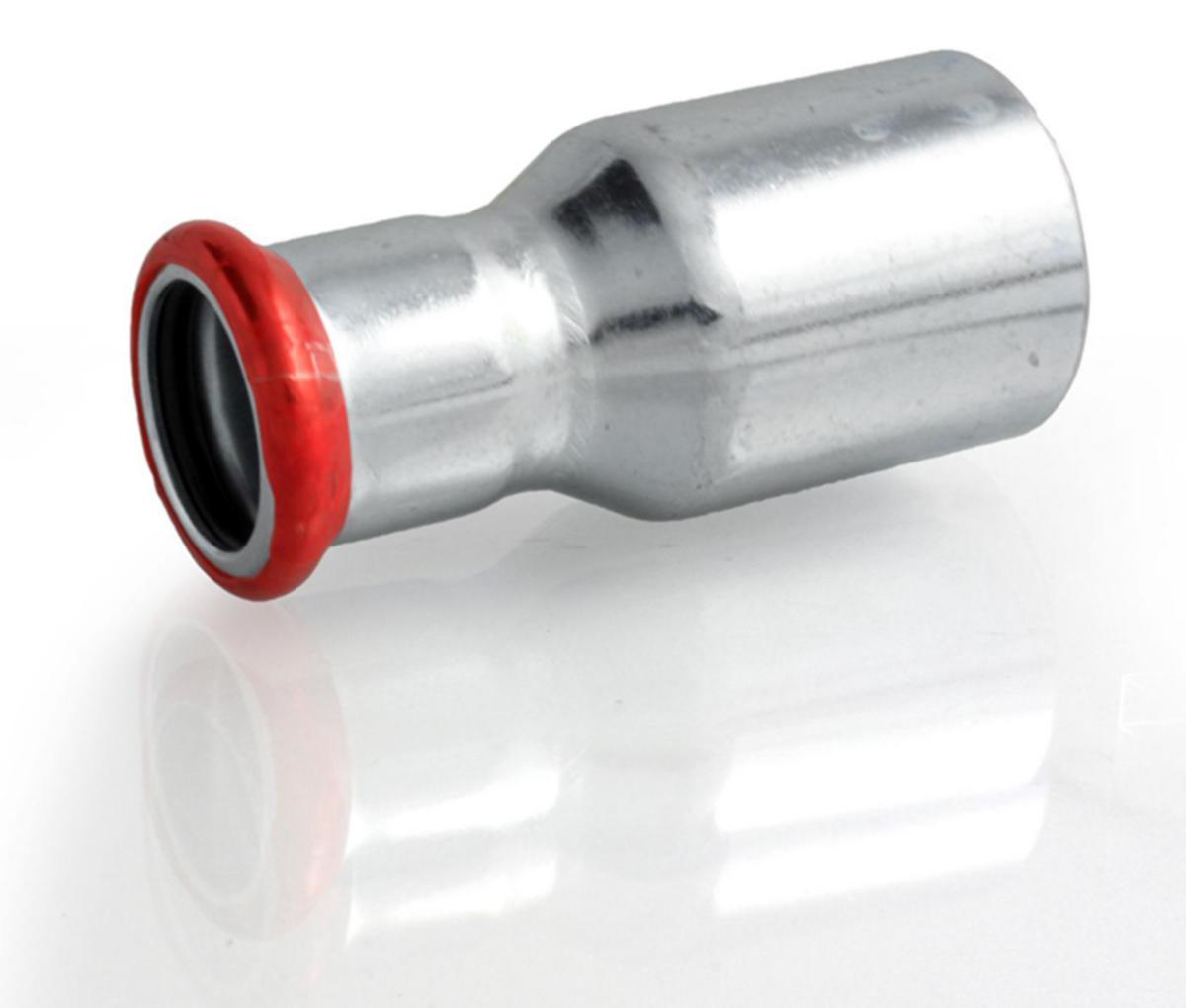 Reduction with smooth end, type M, electro-galvanized, A-press, a-collection - 15-12 REDUCER WITH PLAIN END M CARBON STEEL A-PRESS