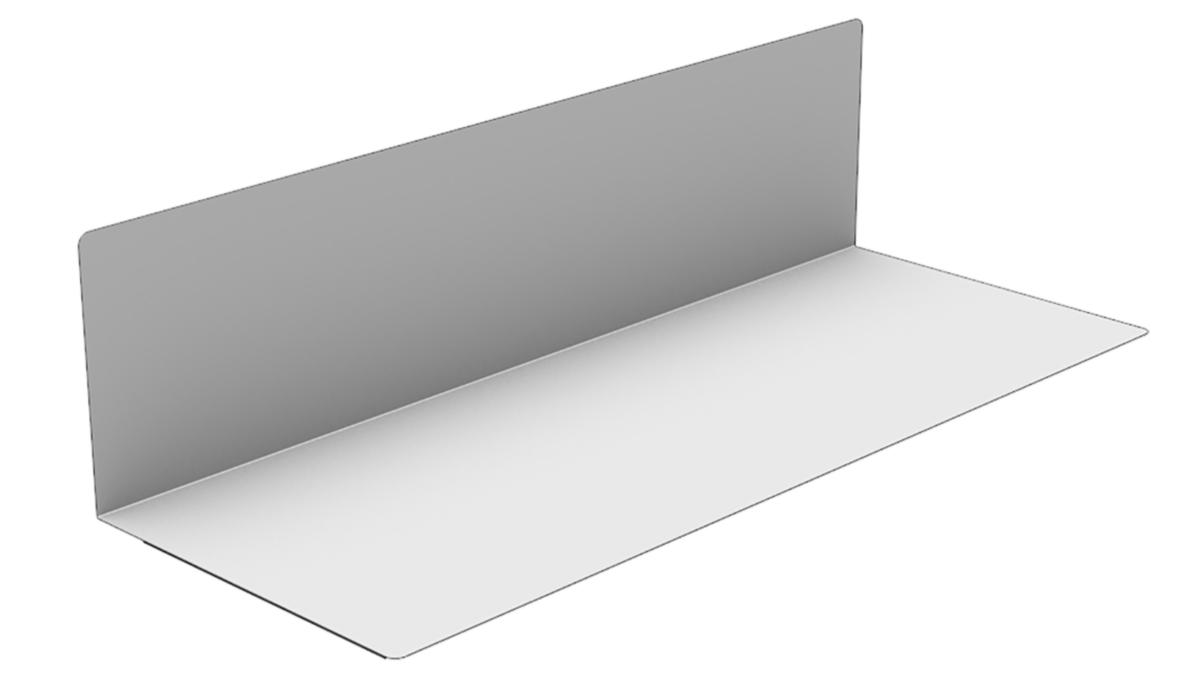 Plåthylla Hyllteknik Paper - PLÅTHYLLA PAPER 805X300 MM 805x300mm - Vit