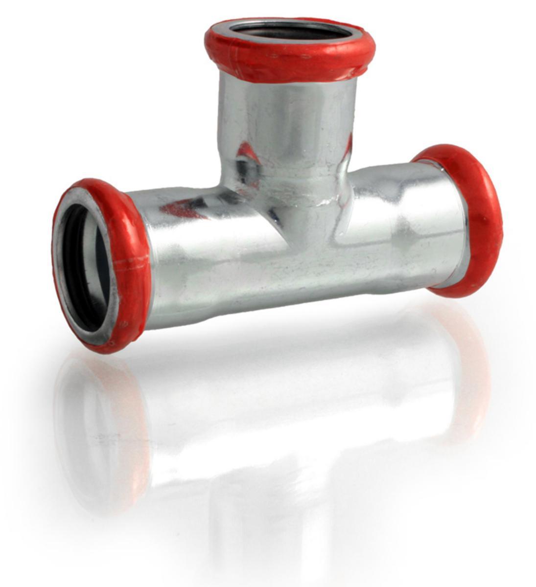 T-pipe type M, galvanized, A-press, a-collection - 12 TEE EQUAL M CARBON STEEL A-PRESS