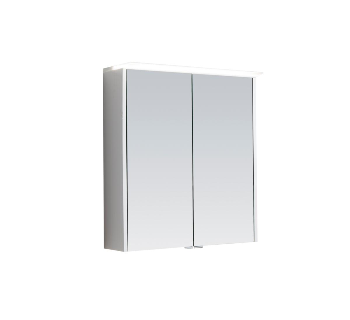 Spegelskåp Vivere II med 2 Led-slingor, a-collection - BADRUMSSKÅP VIVERE II 60CM VIT A-COLLECTION. M SPEGEL & 2LED.