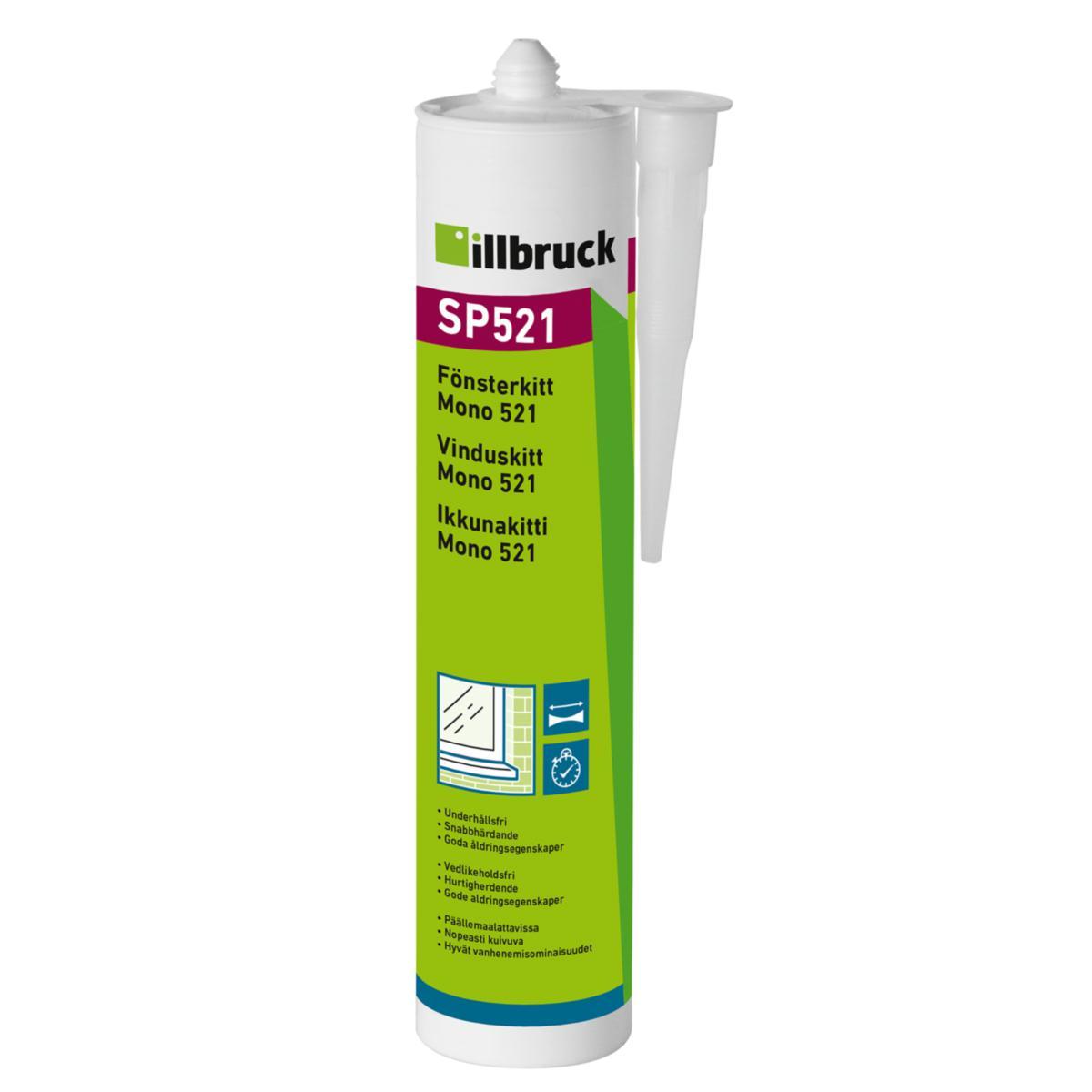 Fönsterkitt MonoFlex SP521 Illbruck - FÖNSTERKITT ILLBRUCK SP521 MONO 310ML VIT