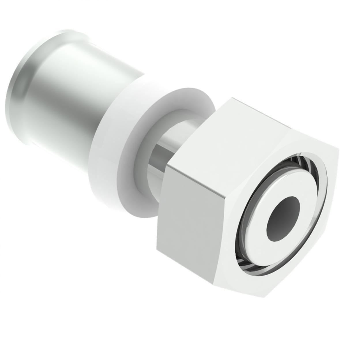 Press coupling straight conical with loose nut, Purmo - Prs Joint Str Con 16 mm - G15