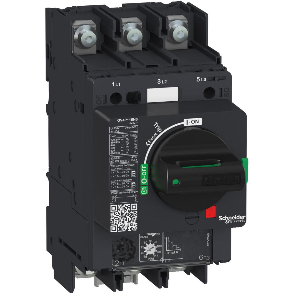 Motorskyddsbrytare GV4P - MOTORSK BR 40-80A 25KA VRE FA GV4P80B6