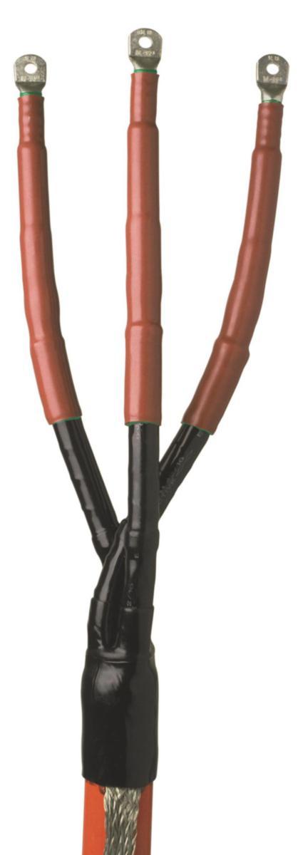 Cable end IXSU-F, 24kV, including screw cable connectors. - INDOOR TERMINATION 24KV