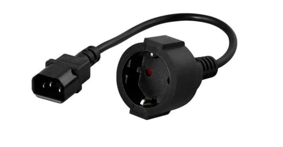 IEC / Schuko 0.2m adapter, Elrond - IEC / Schuko 0.2m adapter