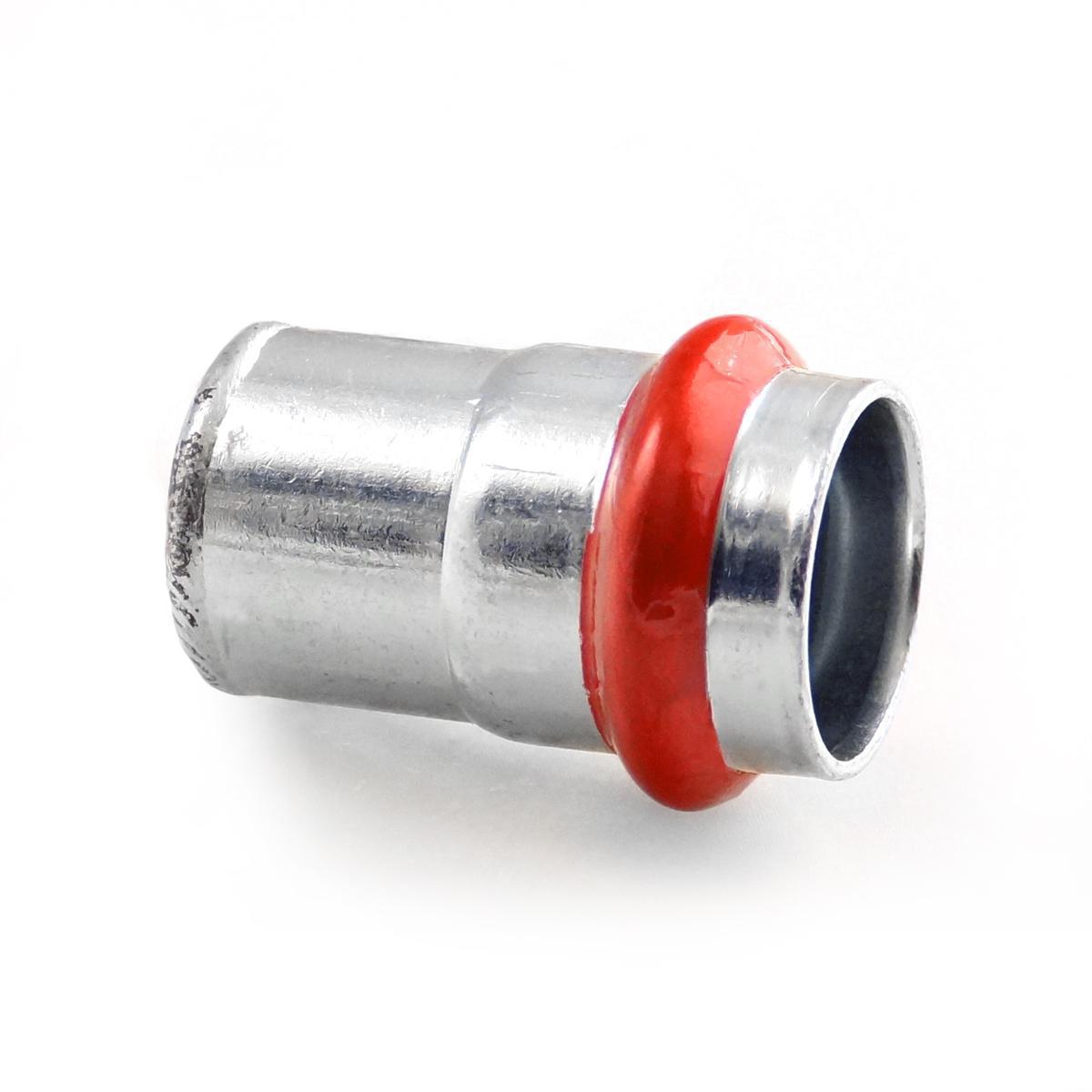 Press end cap Type V, zinc-plated, A-press, a-collection - 12 CAP V CARBON STEEL A-PRESS