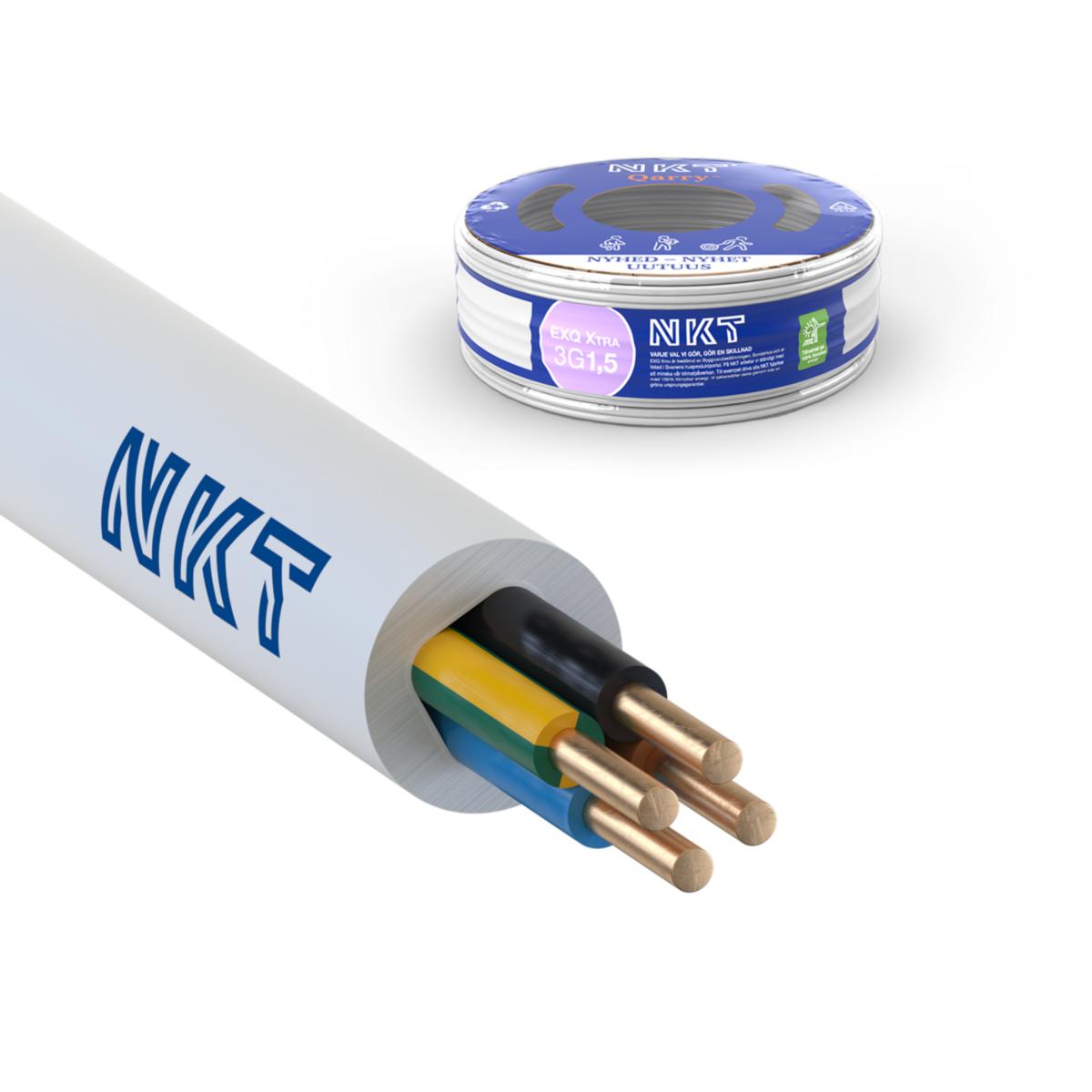 Installationskabel EXQ-Xtra 300/500V Dca, Nkt - EXQ XTRA 4G1.5 R100 (*2)
