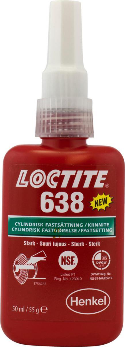 Loctite 638 cylindrisk fastsättning - FASTSÄTTNING LOCTITE 638 50ML CYLINDRISK FASTSÄTTNING