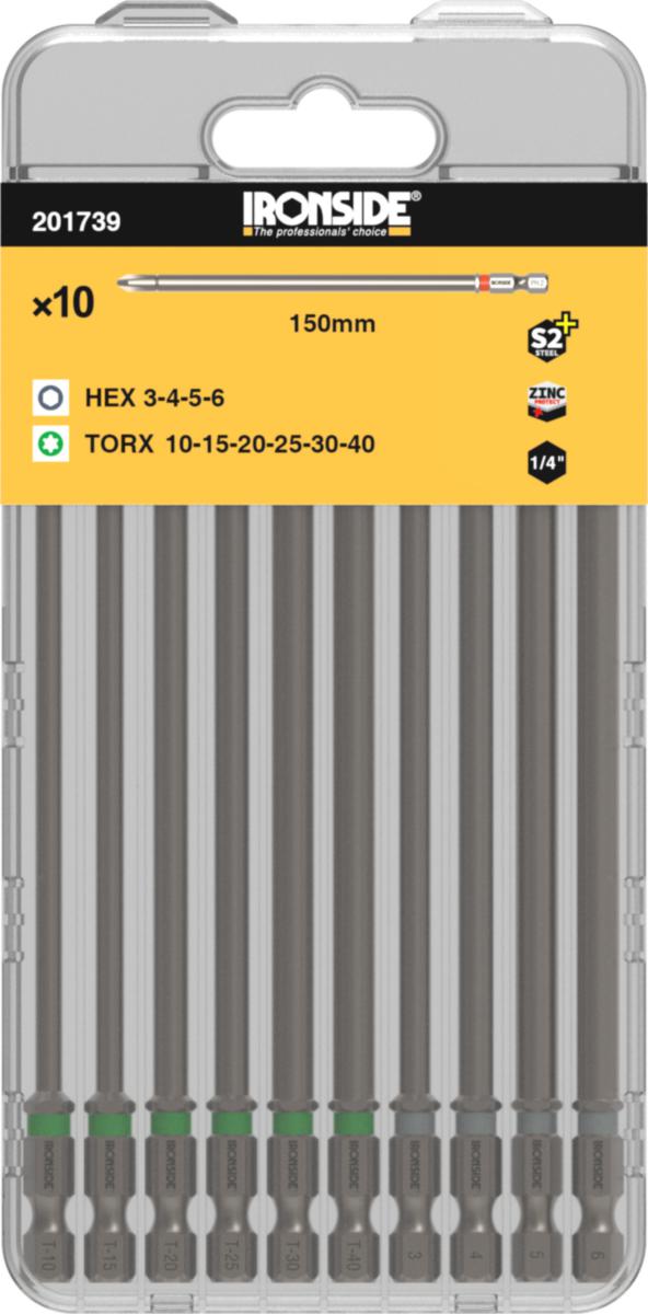 Bitssats Ironside Torx/Insex - BITSSATS IRONSIDE TORX/INSEX L 150MM 10 DELAR 201739