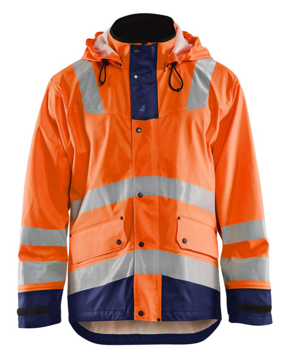 Regnjacka Blåkläder 4302-2003 - REGNJACKA BLK 4302-2003 VARSEL KL.3 ORA/MARIN STL M