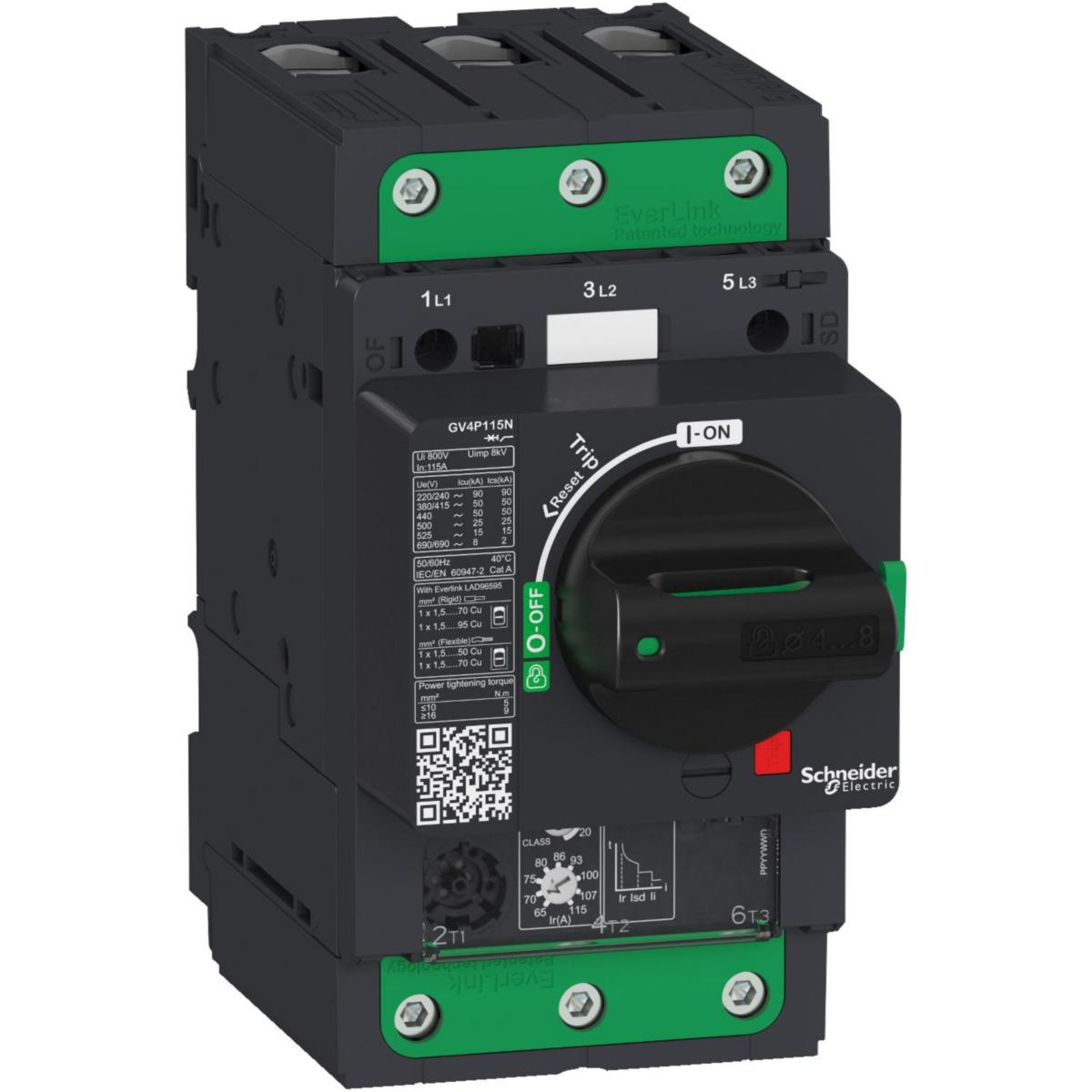 Motorskyddsbrytare GV4P - MOTORSK BR 10-25A 25KA VRE EV GV4P25B