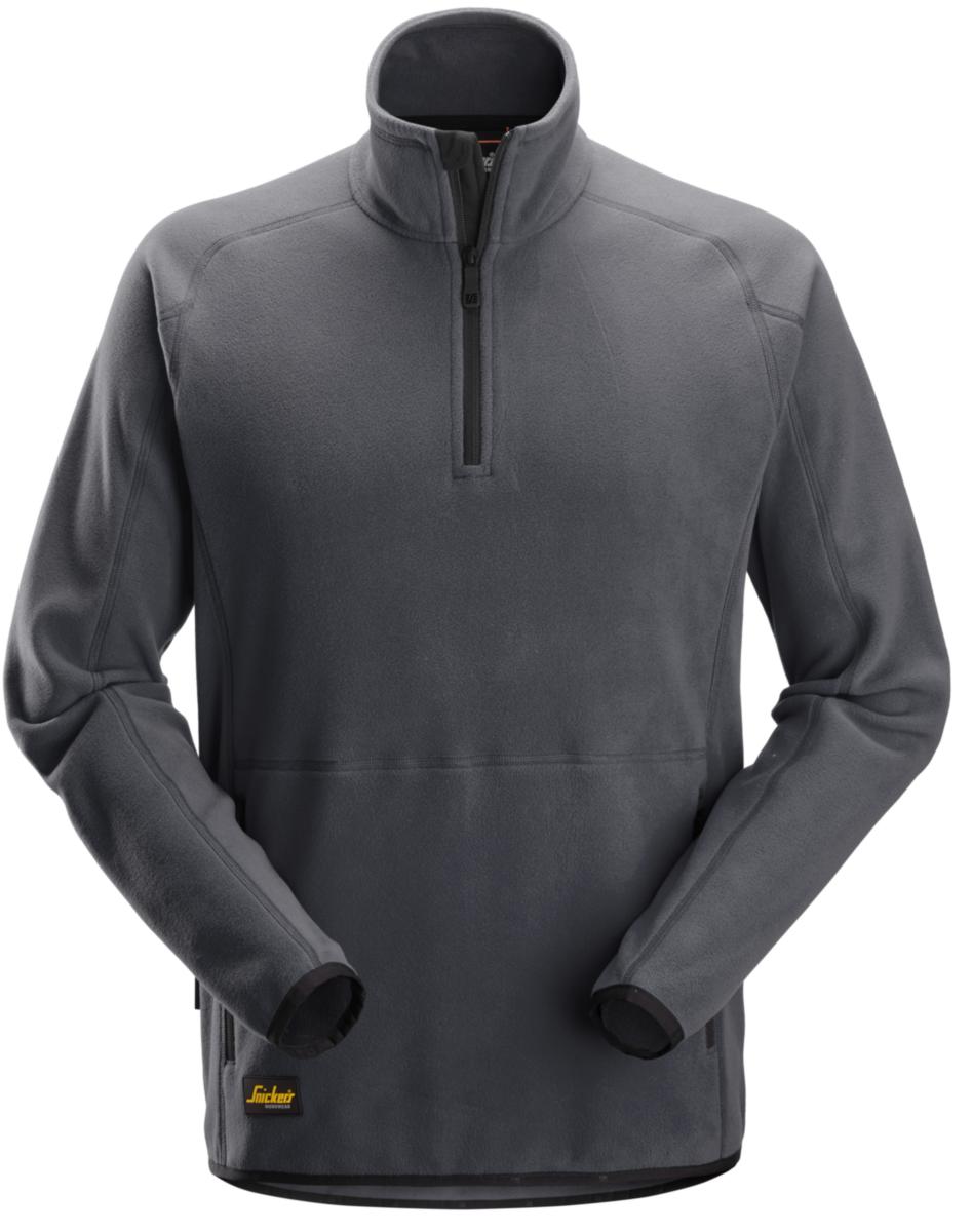 Tröja Snickers 8421 Fleece - FLEECETRÖJA SNICKERS 8421-5800 STÅLGRÅ HALVZIP STL S