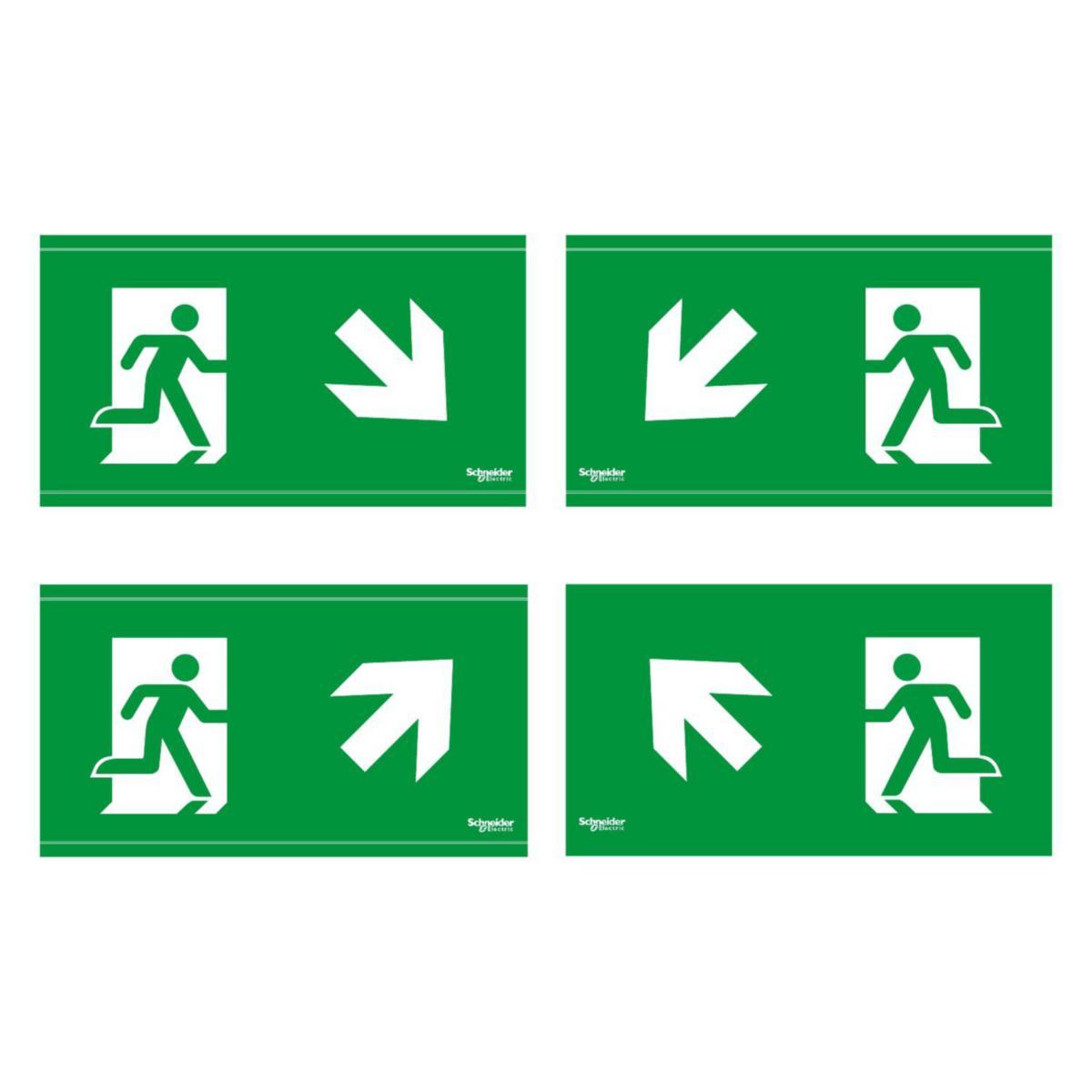 Piktogram Exiway Smartbeam, Schneider Electric - PICTO SMARTBEAM SYMBOL 45° OVA53183