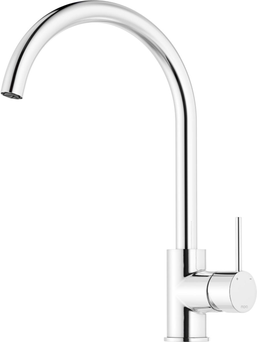 Kitchen Mixer INXX II Soft without diverter, Mora - MORA INXX II KITCHEN MIXER C-SPOUT. CROME