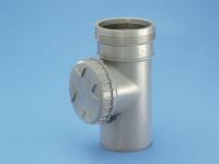 Cleaning pipe with lid and 1 sleeve Wafix PP, Wavin