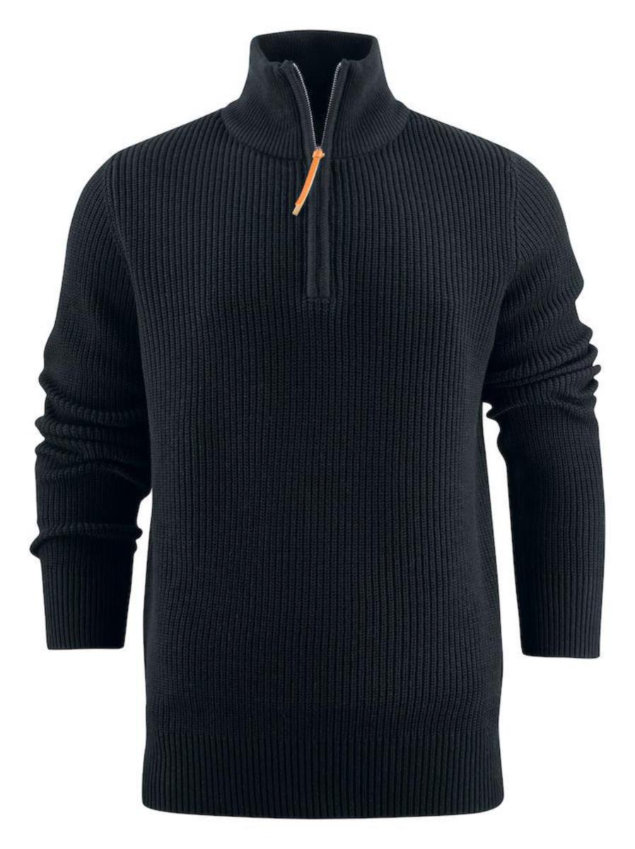 Sweatshirt Texet Flatwillow - SWEATSHIRT FLATWILLOW HALV ZIP SVART XL