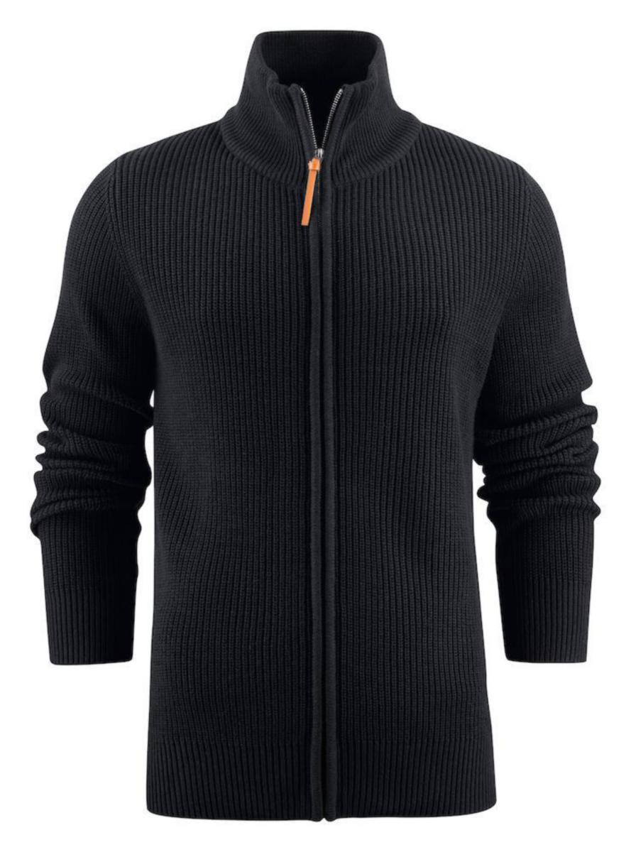 Sweatshirt Texet Brockway - SWEATSHIRT BROCKWAY HEL ZIP SVART M