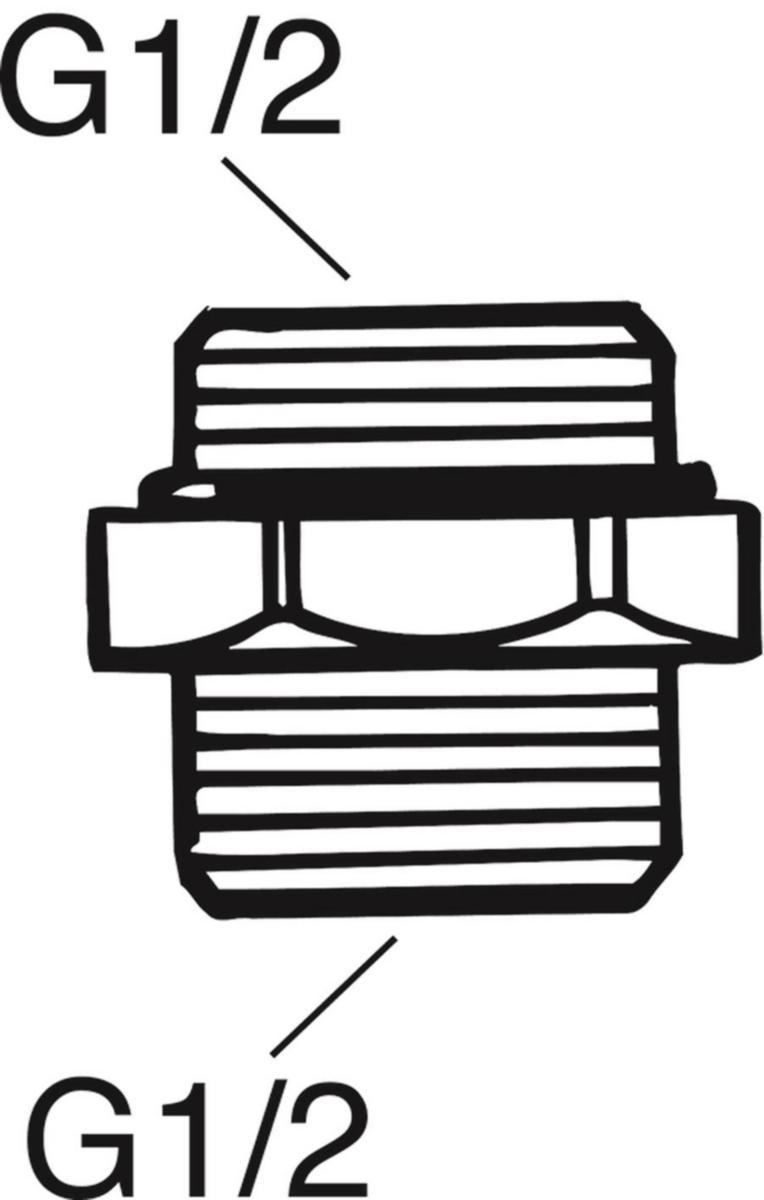Anslutningsnippel G15, Gustavsberg - VA633699 ANSL-NIPPEL UTV G G15
