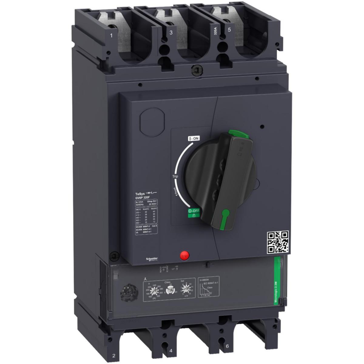 Motorskyddsbrytare GV6P - MOTORSK BR 160-320A 36KA VRE F GV6P320F