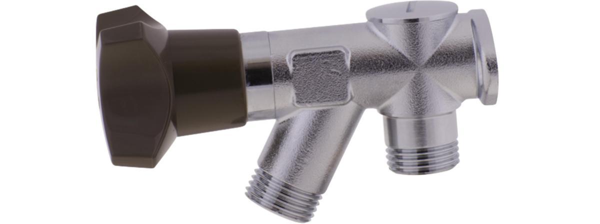 Tappventil för vägg med backventil, FMM - TAPPV M VÄGGFÄSTE O BACKV RÅFKR FMM 2001-1501