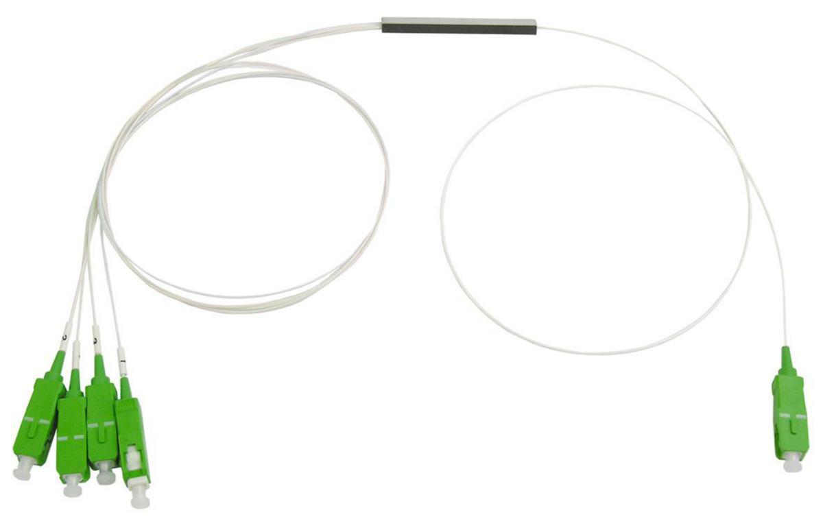 Fördelare fiber PLC distributionsram - FÖRDELARE PLC-4 SC/APC 7.5DB