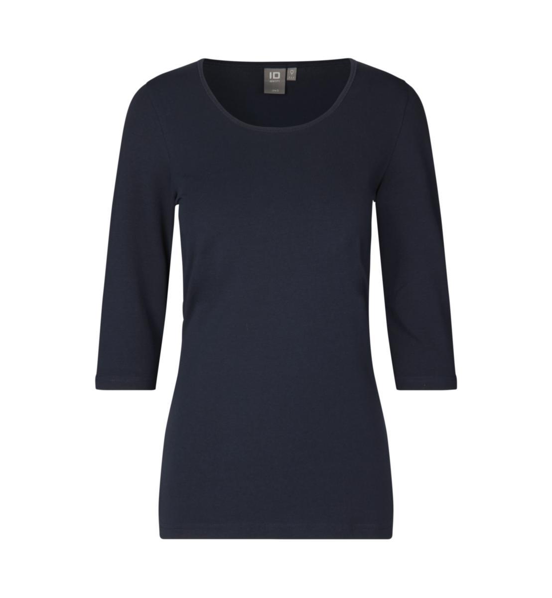 T-shirt ID Identity 0597 3/4 Ärm Stretch Dam - T-SHIRT ID 0597 3/4 ÄRM DAM STRETCH MARIN STL L
