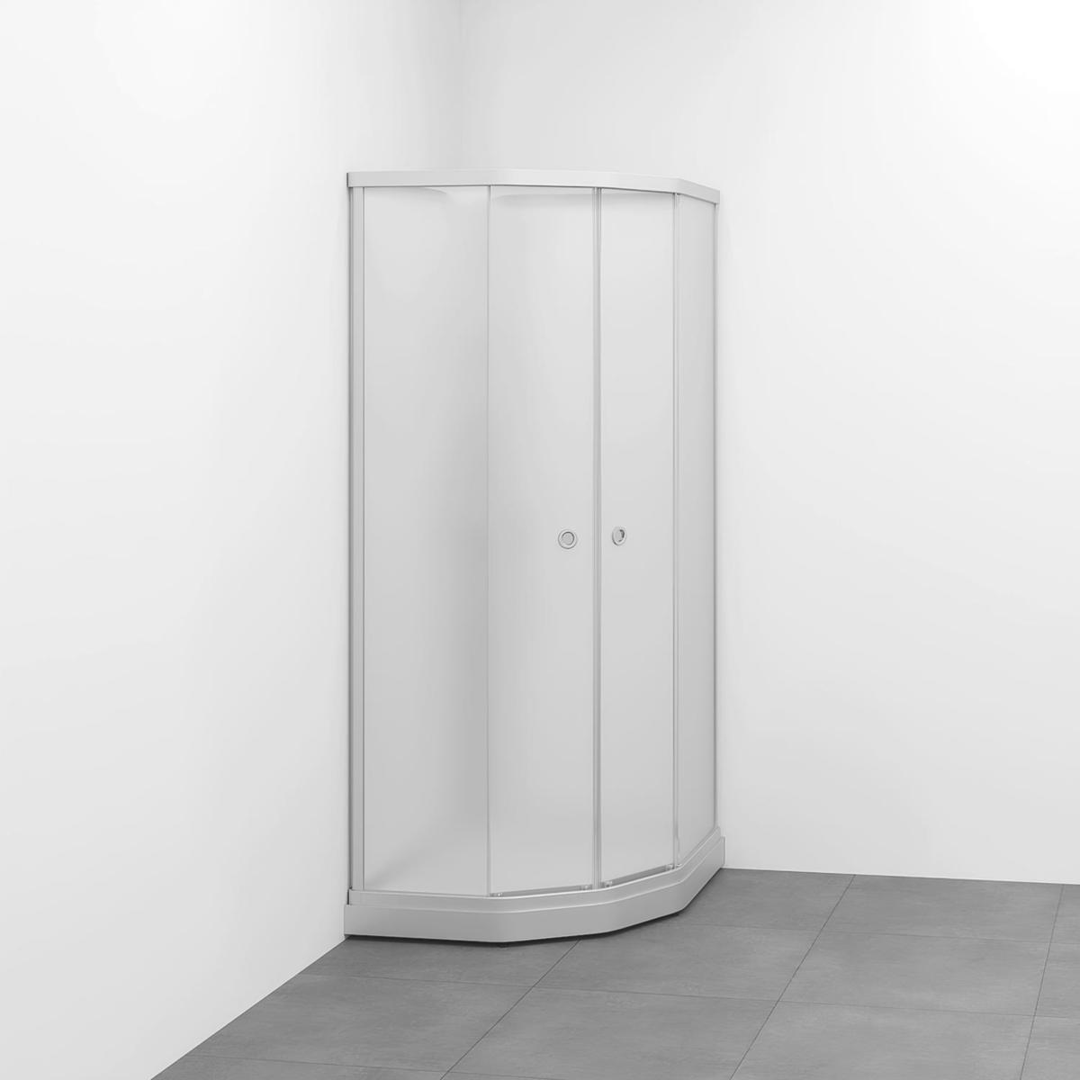 Duschkabin Flow kab Semi Med Blandare 71x91, Macro - MACRO DUSCHKABIN FLOW SEMI INKBL 71X91 N ICV