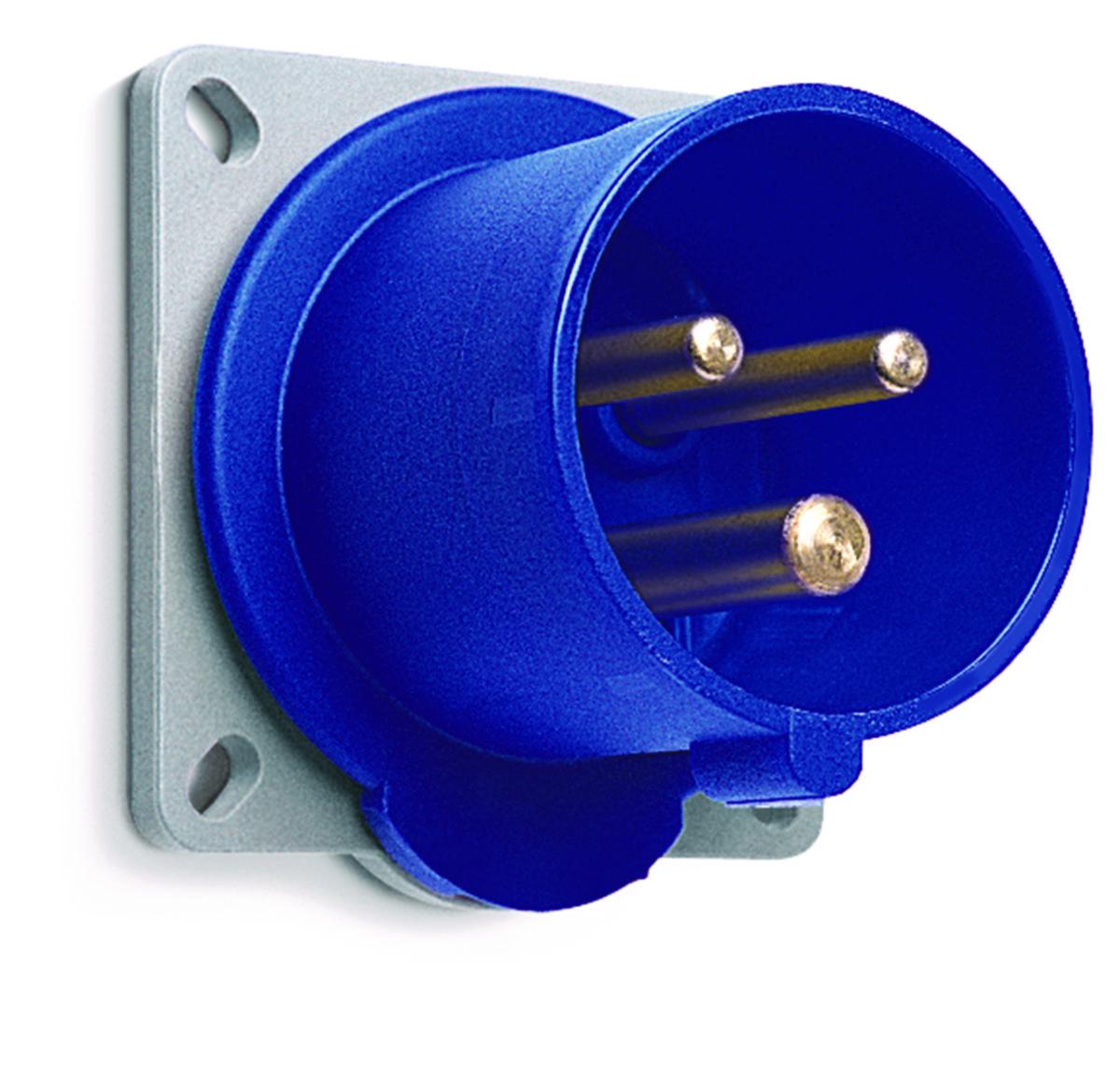 Wall inlet for panel mounting, IP 44, 16, 32 and 63 A - MINI MANIFOLD RETURN ¾".4X½" PANEL STRAIGHT