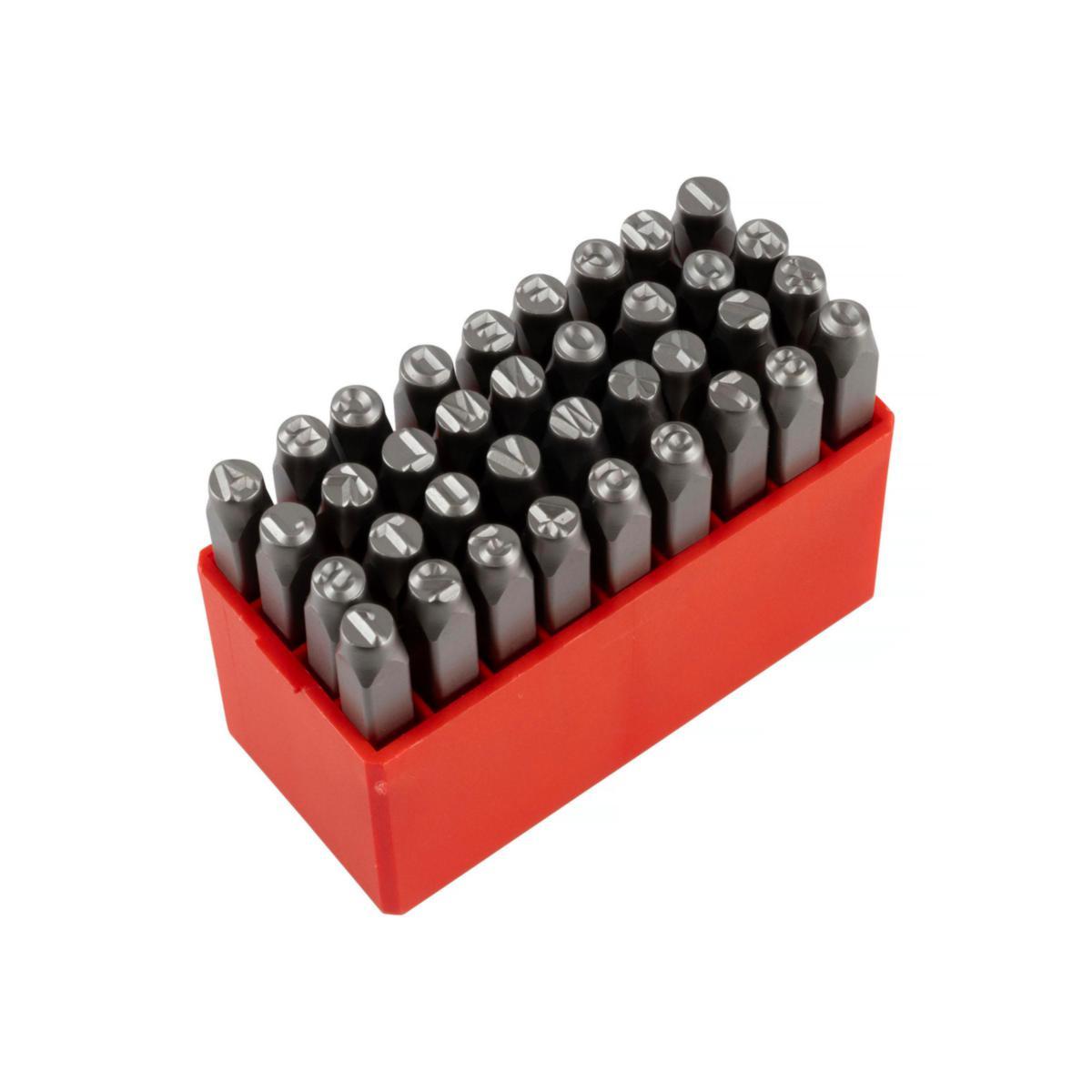 Letter & Number Punch PELA - LETTER-, AND NUMBER STAMP 5MM, 36 PCS