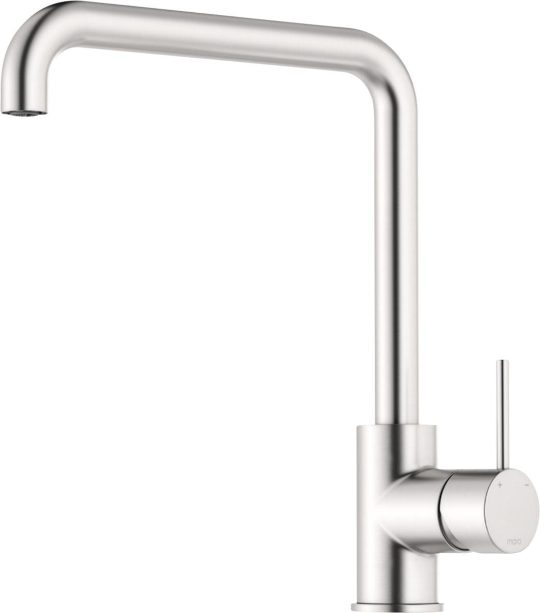 Kitchen Mixer INXX II Sharp without diverter, Mora - MORA INXX II KITCHEN MIXER U-SPOUT. BRUSHED NICKEL