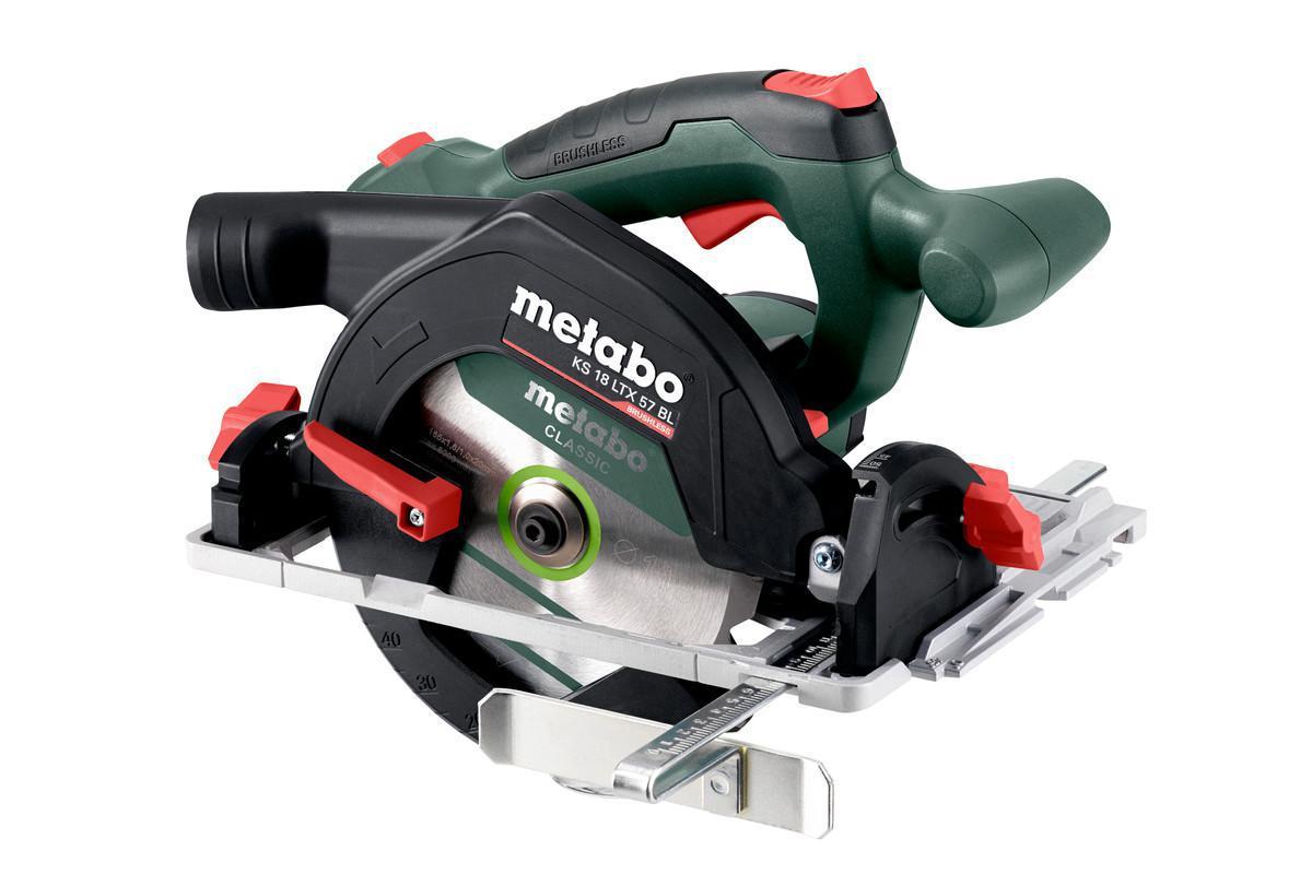 Cirkelsåg Metabo KS 18 LTX 57 BL SOLO m metaBOX 340 - CIRKELSÅG METABO KS18LTX57BL 18V SOLO M-BOX 57MM/165X20MM