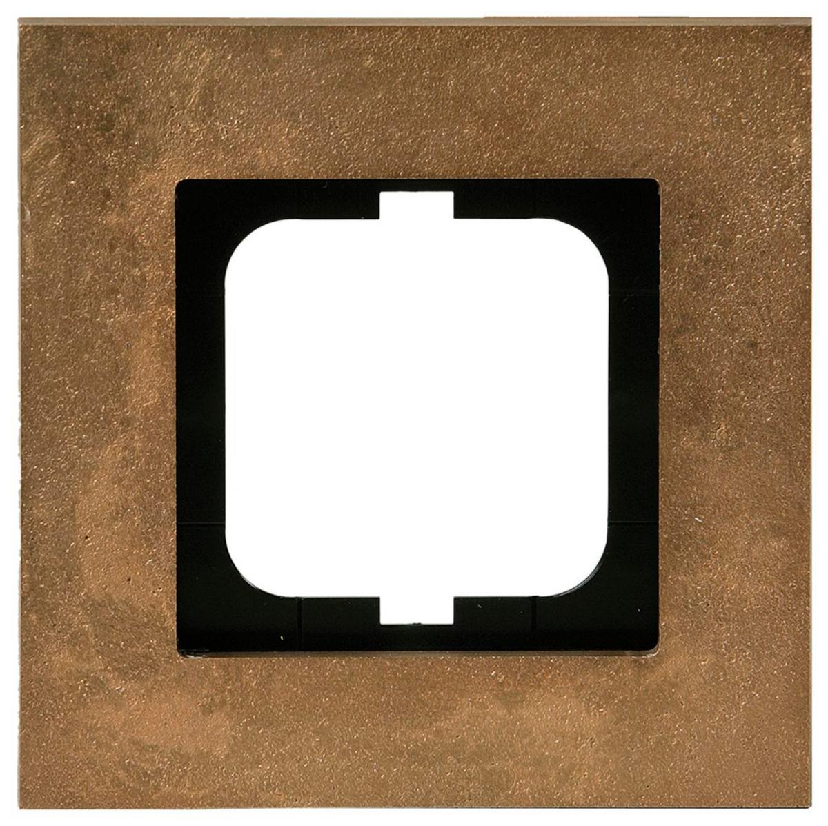 Täckram för strömbrytare och tryckknappar, Carat - RAM 1-FACK BRONS CARAT 1721-821