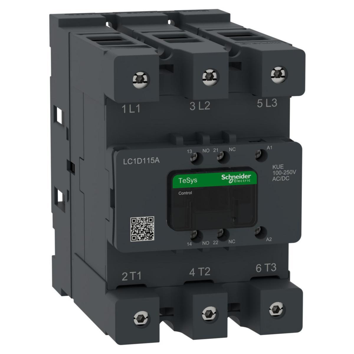 Contactor LC1D 115-200A Deca Advance - CTR Deca 115A 100-250VACDC EvL