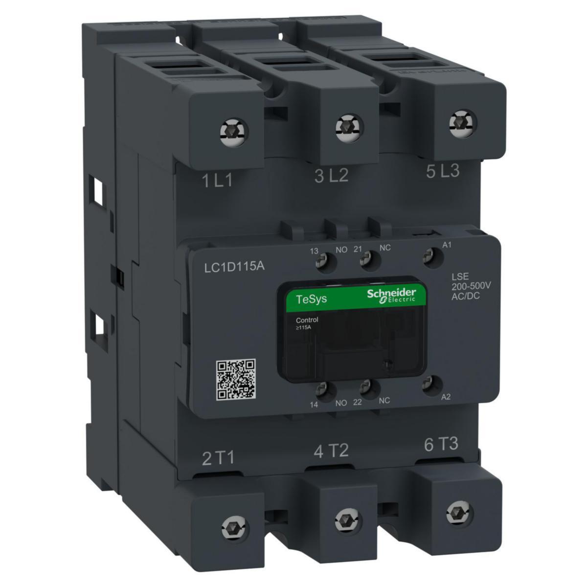 Kontaktor LC1D 115-200A TeSys Deca Advance - KONT DECA 115A 200-500VACDC EV LC1D115ALSE
