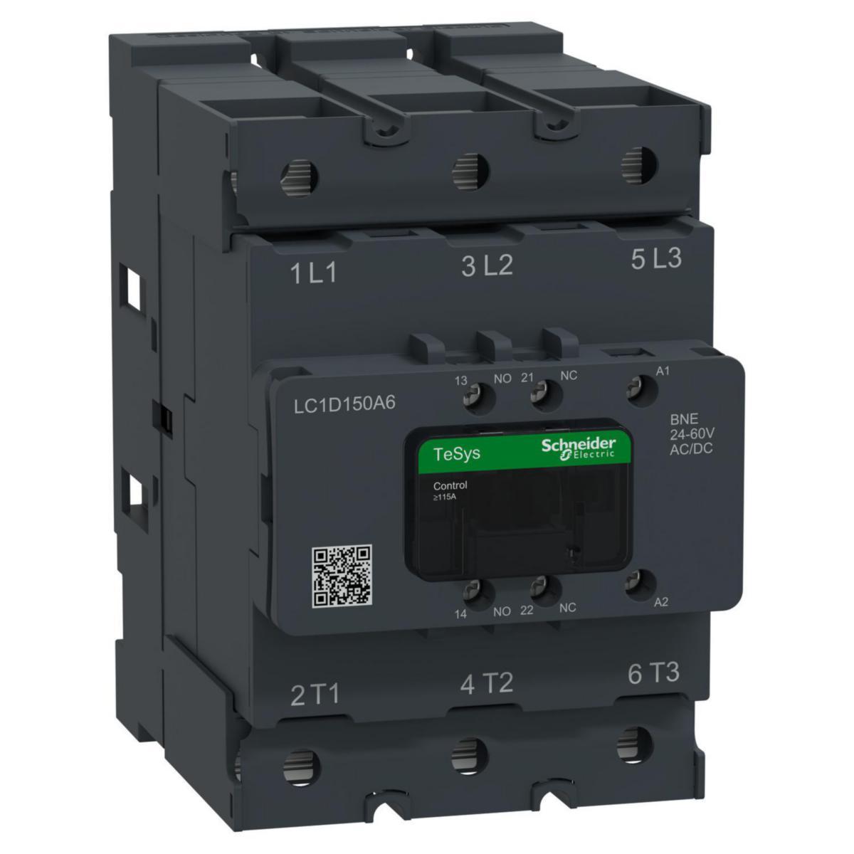 Kontaktor LC1D 115-200A TeSys Deca Advance - KONT DECA 150A 24-60VACDC KAB LC1D150A6BNE