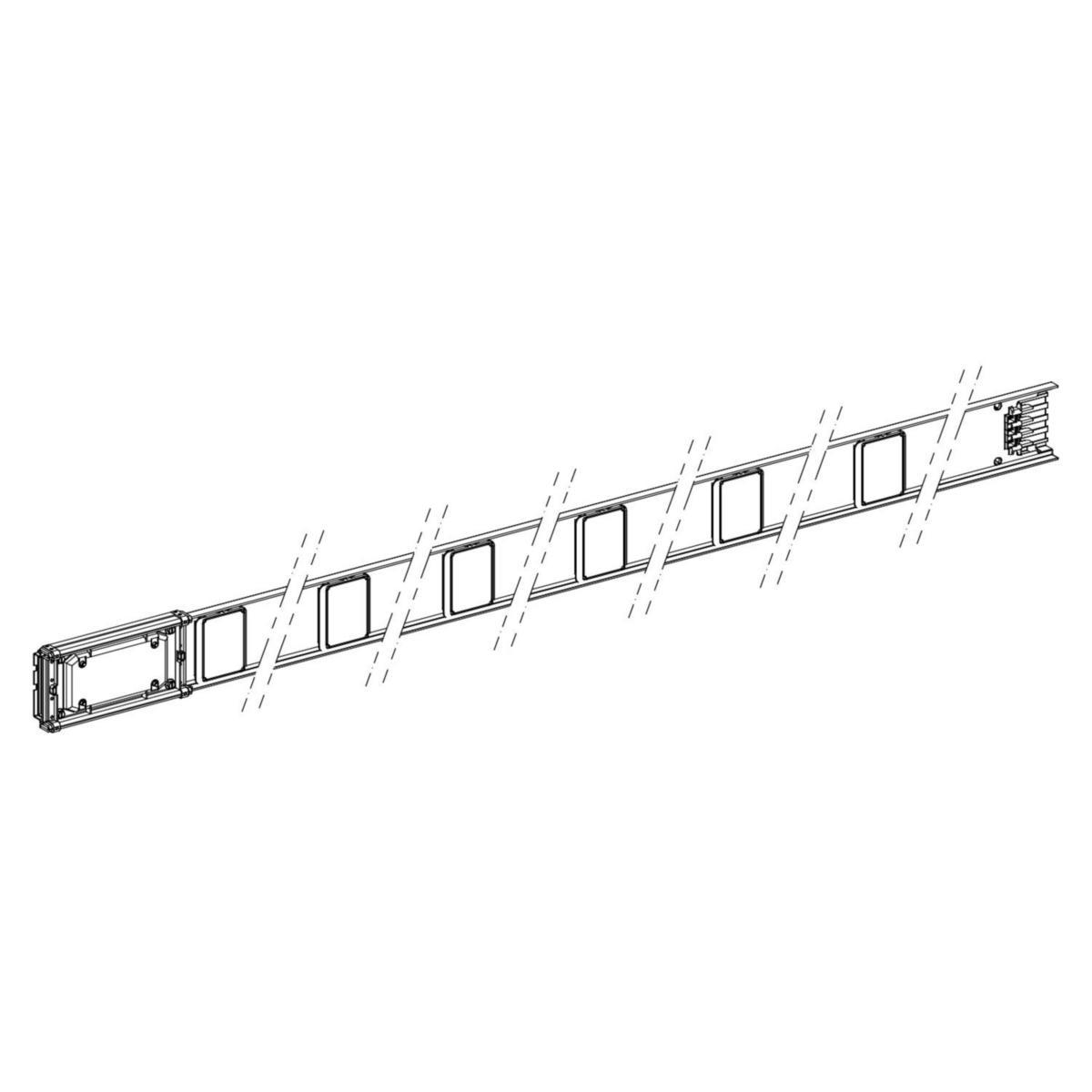 Skenelement raka Canalis KNA utan buss - ELEMENT 3M 160A 6 UTTAG KNA160ED4306