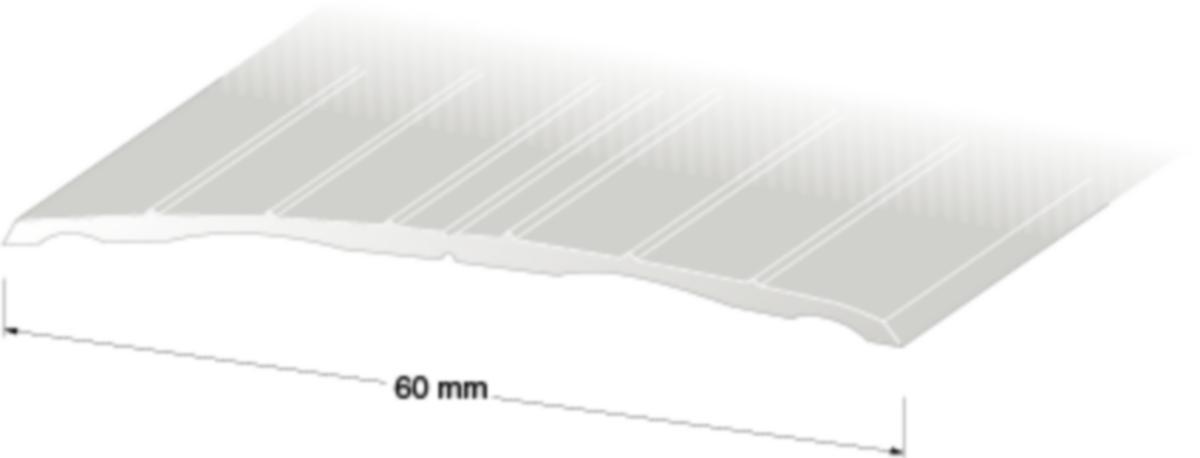 Joint strip 60 mm - JOINT STRIP ALU GROOVED SK10 60X2700MM