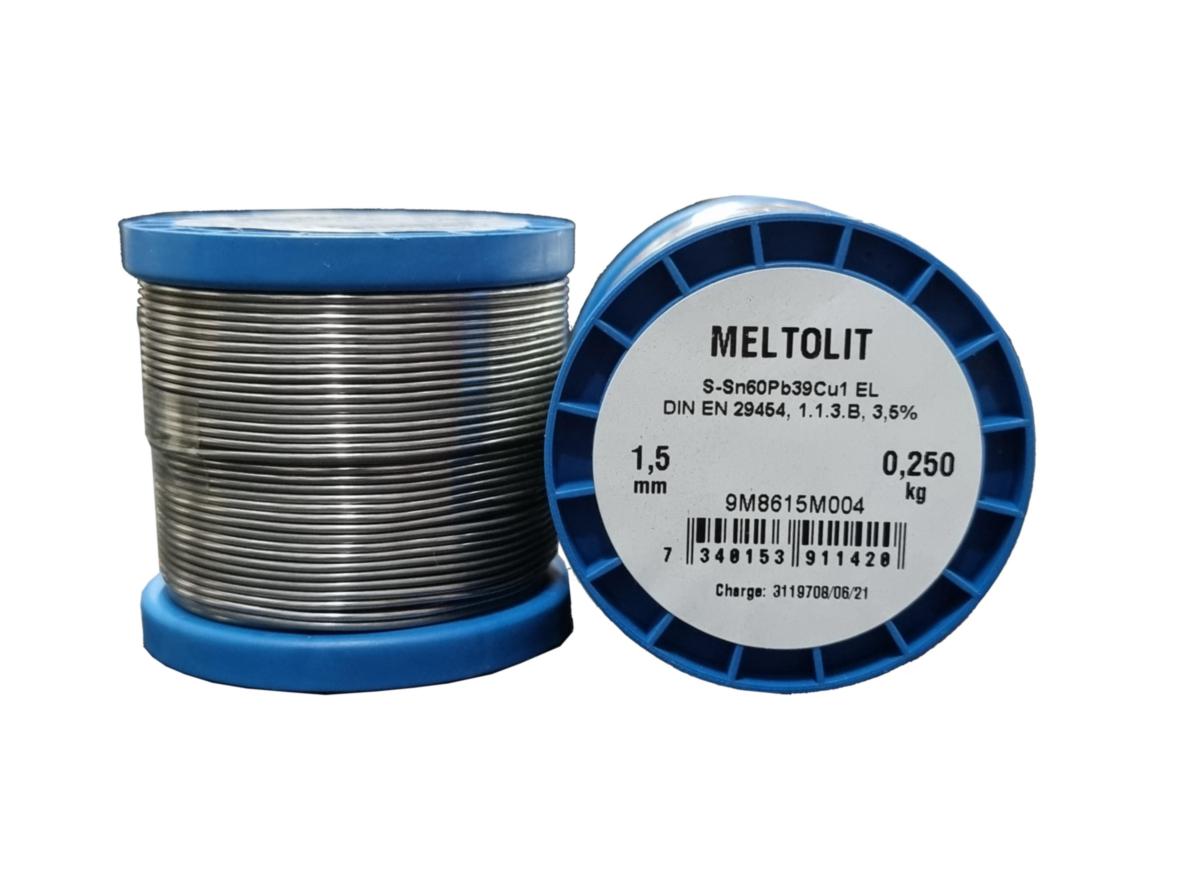 Lödtenn Meltolit SN60PB39CU1 - LÖDTENN MELTOLIT SN60PB39CU1 " 1,5MM 250G