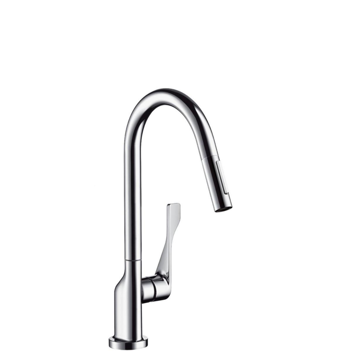 Köksblandare Axor Citterio med utdragbar handdusch, Hansgrohe - HG AXOR CITTERIO KÖKSBL STEEL- OPT,UTDRAGB HANDDUSCH 2 STRÅLT