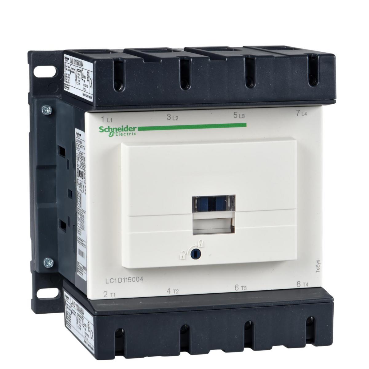 Kontaktor 4-pol LC1D 60-200 A - KONTAKTOR 200A AC1 4 SL 230VAC LC1D115004P7