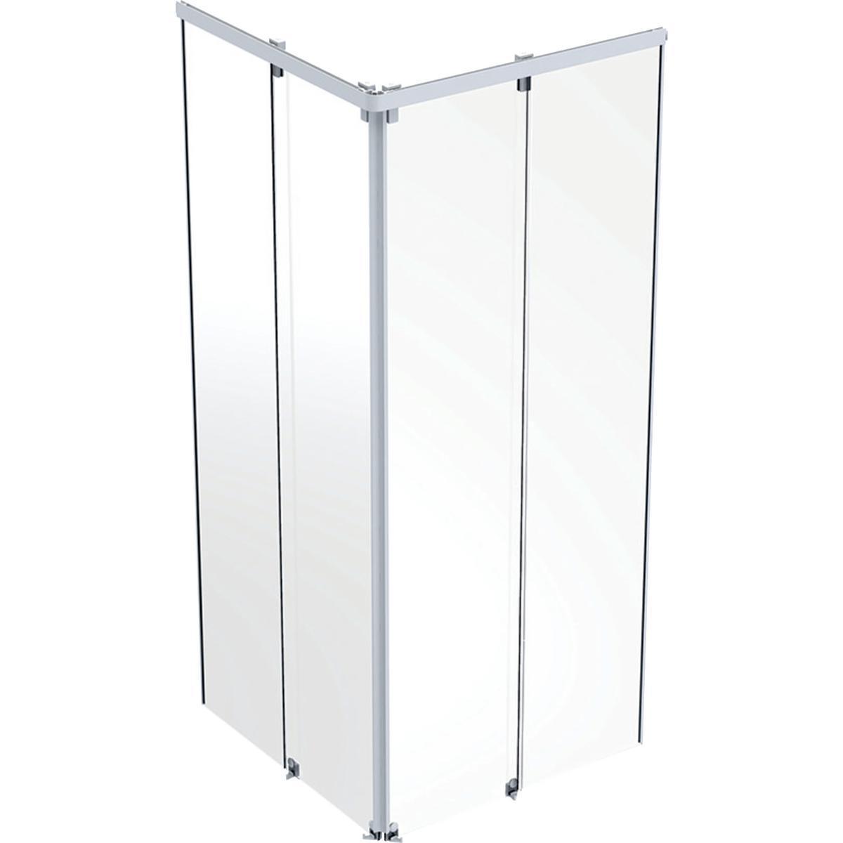Showerama Frontglas, Contura Shower - CS SHOWERAMA 10-5 FRONTDEL KVAD.VIT/KLARGLAS 90X90X200CM