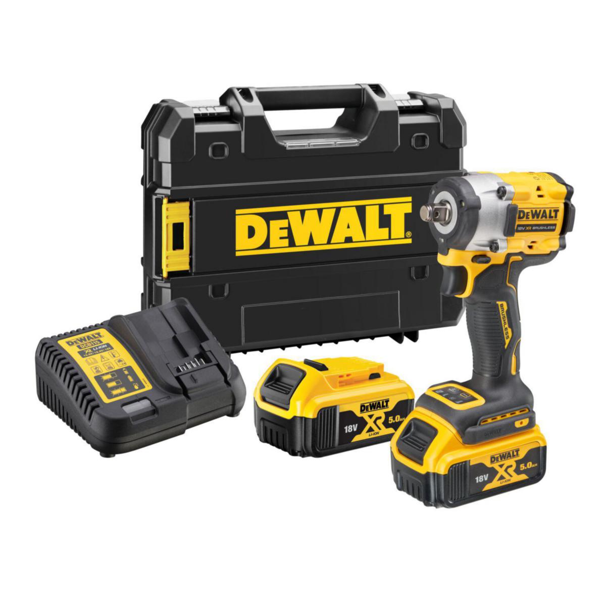 Mutterdragare DEWALT DCF921P2T - MUTTERDRAGARE DEWALT DCF921P2T 18V XR, 1/2", 2X5.0AH, TSTAK