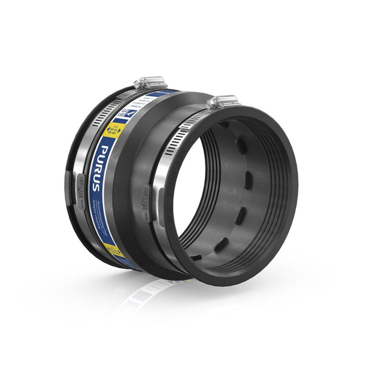 Gummikoppling Flexi EPDM/Rostfritt, Purus - GUMMIKOPPL 130-145/110-125MM FLEXI EPDM/ROSTFRITT, PURUS