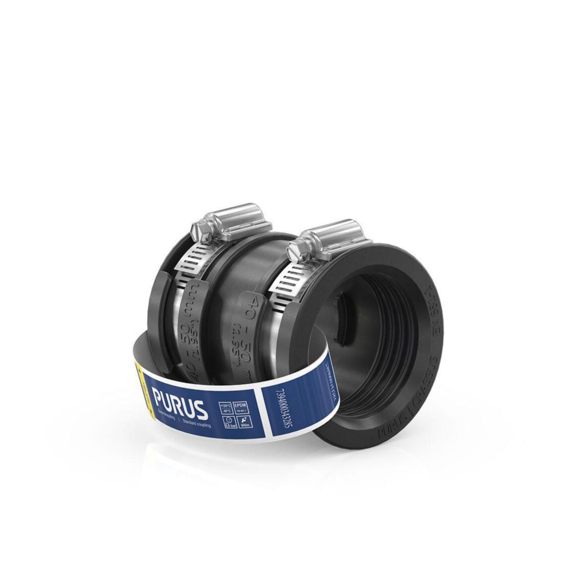 Rubber Coupling EPDM/Stainless Steel, Purus - Standard coupling 40-50