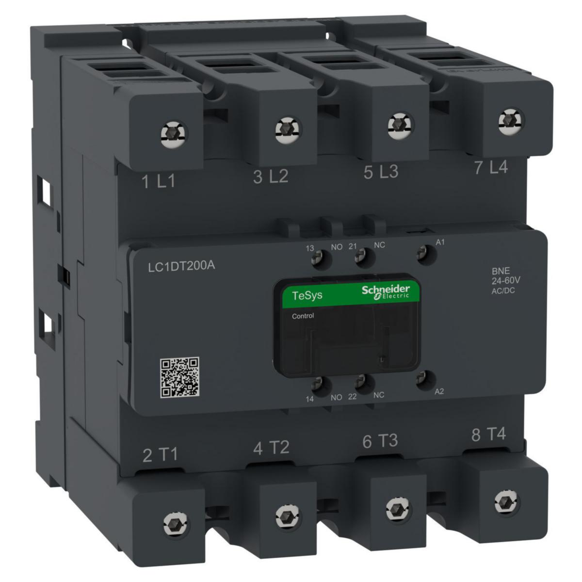 Kontaktor LC1D 115-200A TeSys Deca Advance - KONT DECA 200A 24-60VACDC EVLK LC1DT200ABNE