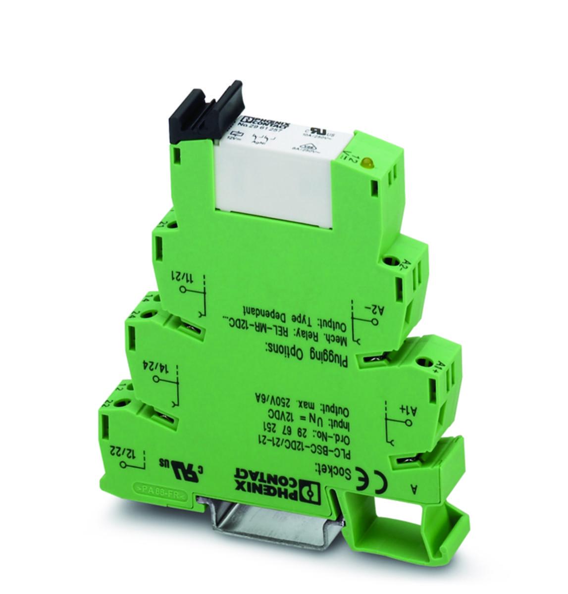 Relä PLC-RSC komplett med sockel - INTERFACERELÄ PLC-RSC-120UC/21-21