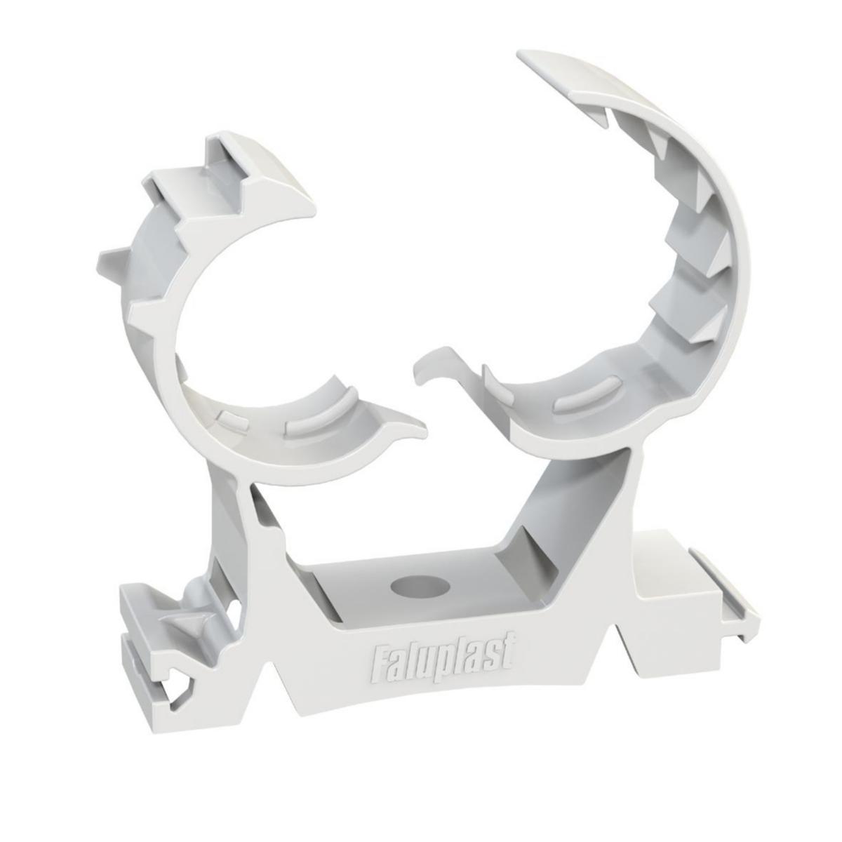 Pipe clamp Pex Fix for PEX-pipes, Faluplast - FALUPLAST PIPE CLAMP 25/28/34MM, PEX FIX DUO WHITE