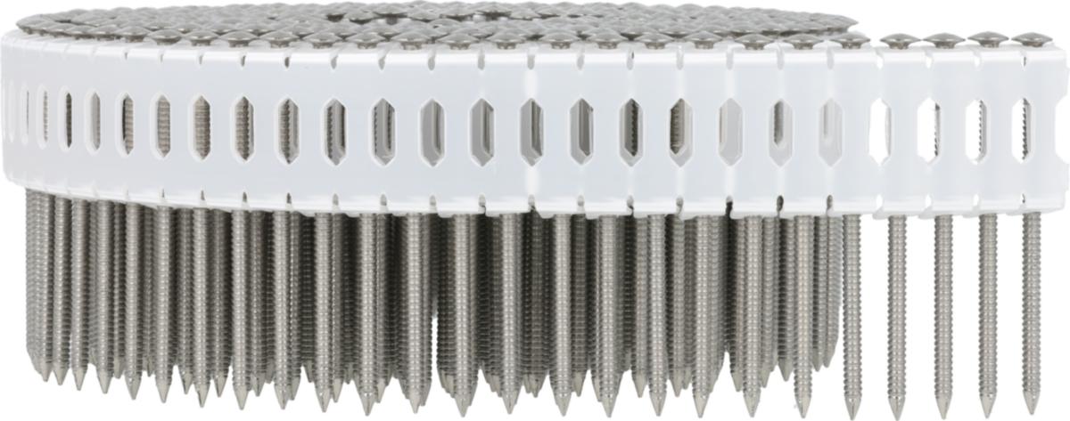 Rullbandad spik 0° Senco, rostfri A4 - RULLBANDAD SPIK 0° SENCO, ROST 50X2,5MM PLASTB SPIK 2900ST/FP