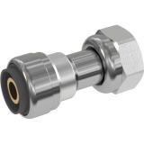 Push Connection Coupling PushFit Compression Nut Chrome, LK